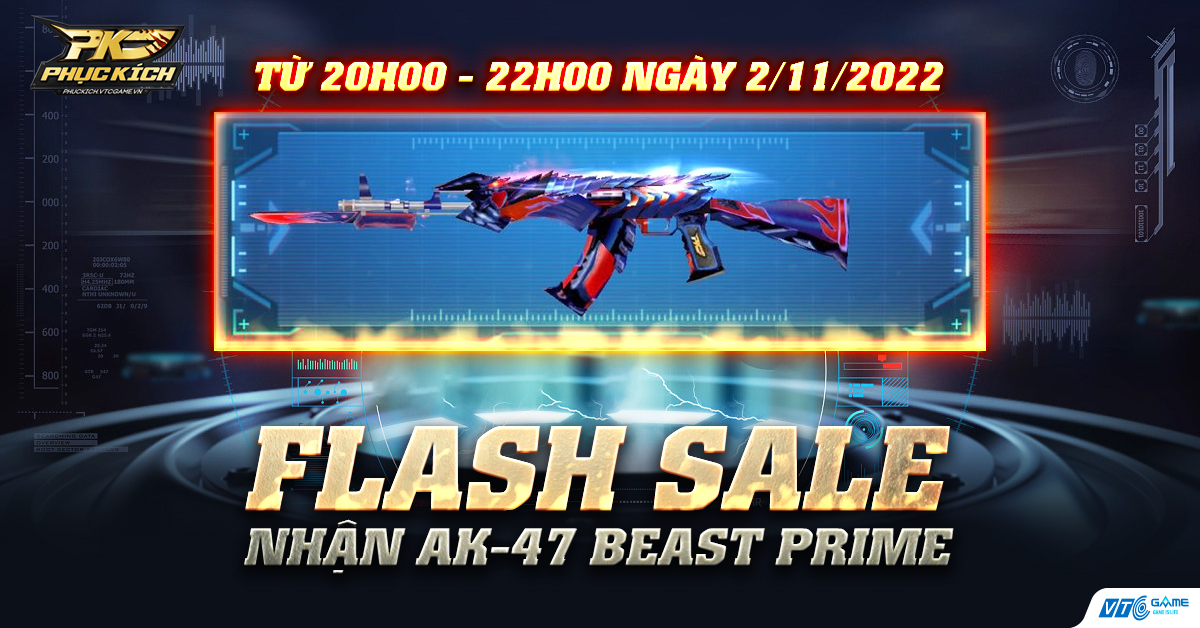 [SK] FLASH SALE NHẬN AK-47 BEAST PRIME