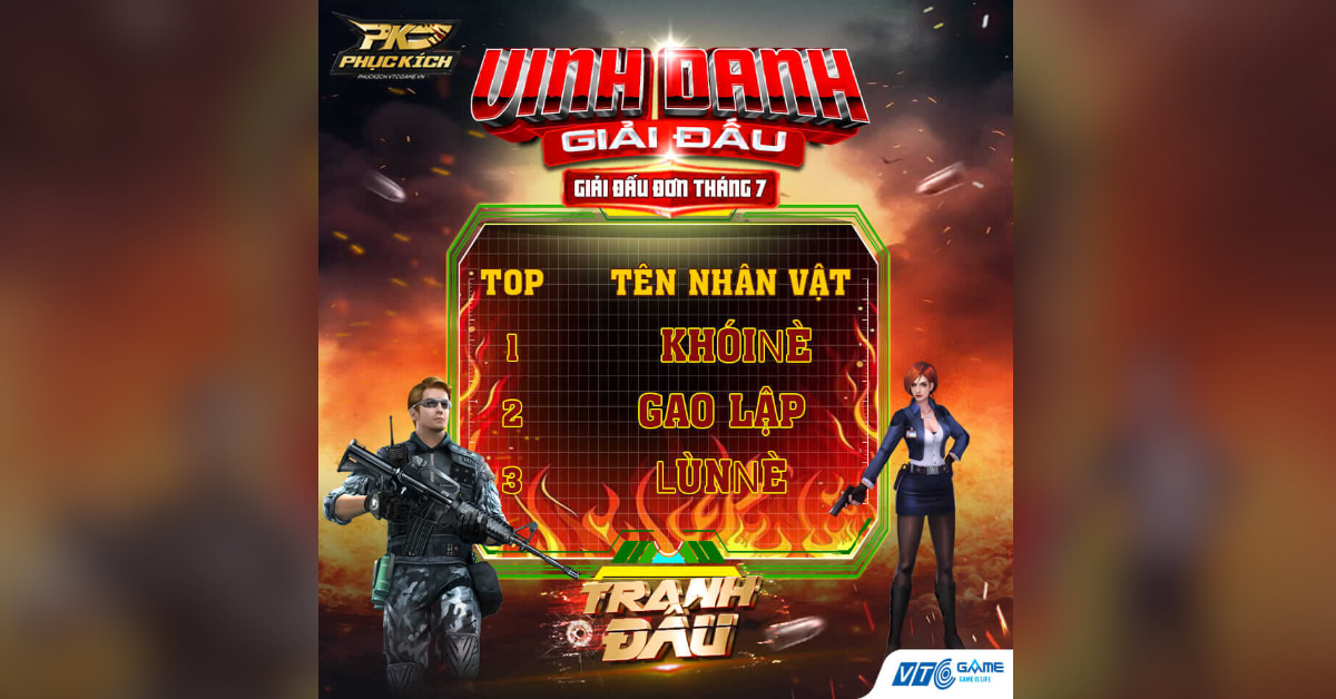 vinh danh giải đấu