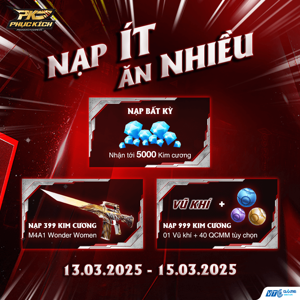nạp ít ăn nhiều