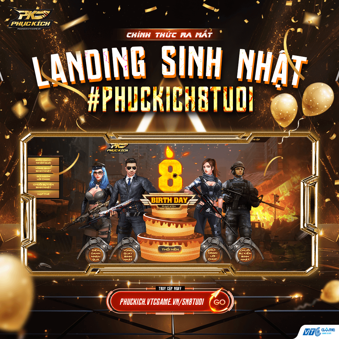 sinh nhật 8 tuổi